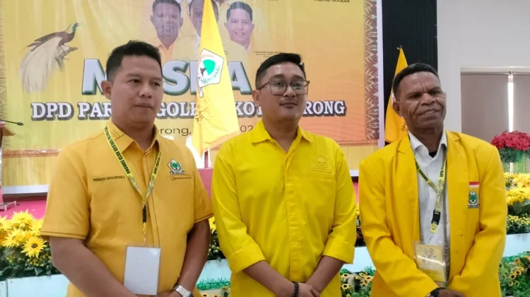 Sah! David Hehanussa Terpilih Nahkodai Ketua Golkar Kota Sorong ‘Termuda’