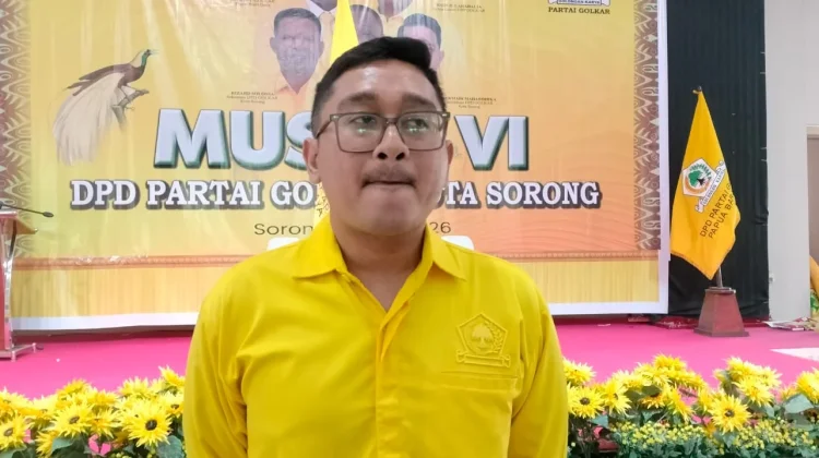 Sah! David Hehanussa Terpilih Nahkodai Ketua Golkar Kota Sorong ‘Termuda’