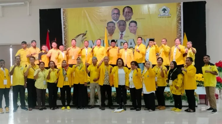 Sah! David Hehanussa Terpilih Nahkodai Ketua Golkar Kota Sorong ‘Termuda’