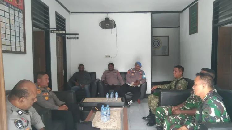 Polsek Teminabuan dan Koramil 1807-01 Teminabuan Gelar Coffe Morning
