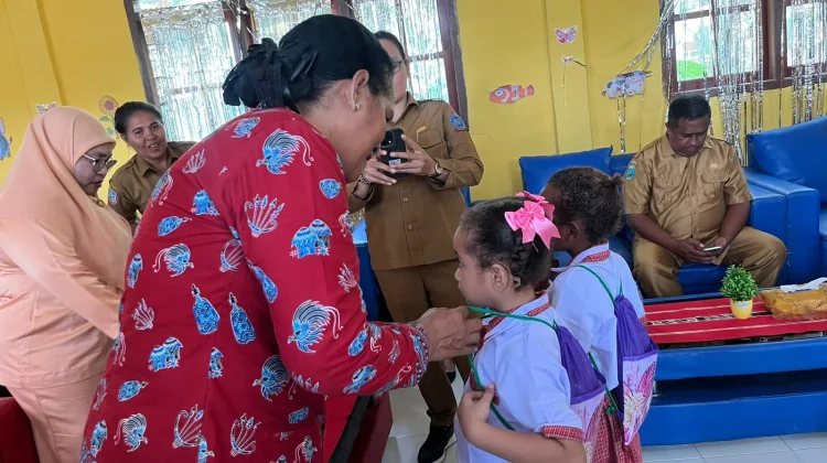 Peresmian TK Negeri Binaan GOW Sorong Selatan