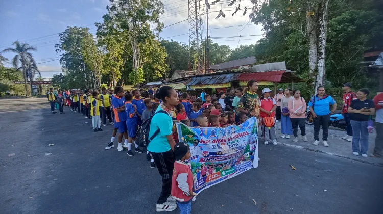 Pemerintah Sorong Selatan Menggelar Jalan Santai Sambut Hari Anak Nasional