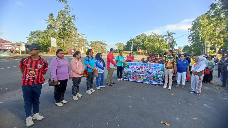 Pemerintah Sorong Selatan Menggelar Jalan Santai Sambut Hari Anak Nasional