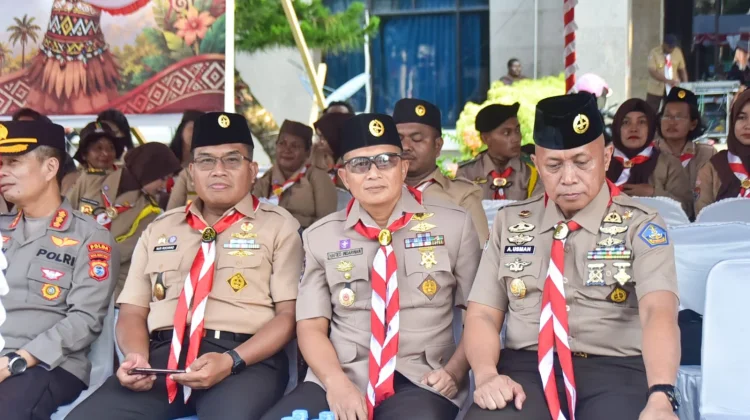 Upacara Pelepasan Kontingen Pramuka PBD menuju Jambore Nasional XII