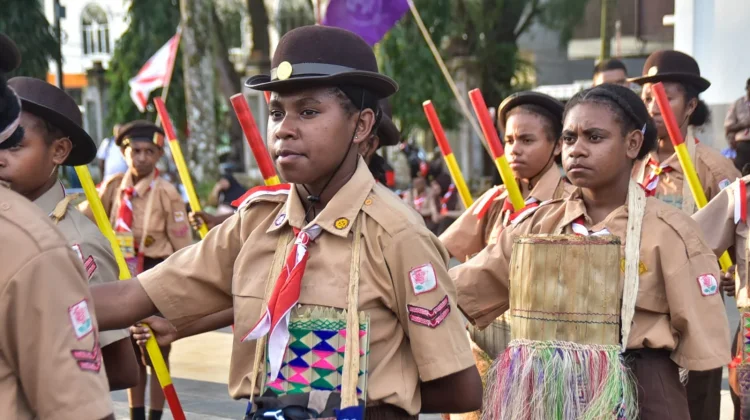 Upacara Pelepasan Kontingen Pramuka PBD menuju Jambore Nasional XII