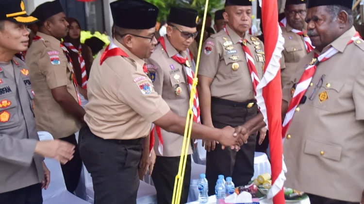 Upacara Pelepasan Kontingen Pramuka PBD menuju Jambore Nasional XII