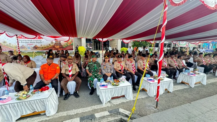 Dirbinmas Polda PBD Hadiri Pelepasan Kontingen Pramuka menuju Jambore Nasional