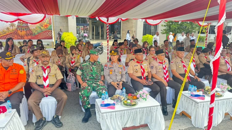 Dirbinmas Polda PBD Hadiri Pelepasan Kontingen Pramuka menuju Jambore Nasional