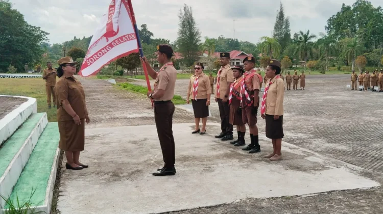 Momen Pelepasan Kontingen Jambore Nasional XII Asal Kabupaten Sorong Selatan