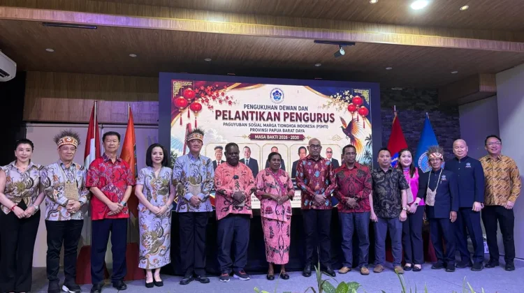 Kapolda PBD Hadiri Pelantikan Pengurus PSMTI Papua Barat Daya