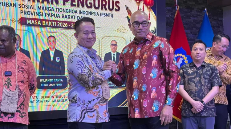 Kapolda PBD Hadiri Pelantikan Pengurus PSMTI Papua Barat Daya