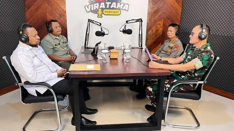 Dirbinmas Polda PBD Hadiri Podcast, Bahas Pencapaian Program Teritorial TNI AD