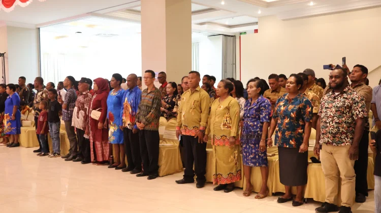 Kapolda Hadiri Pengukuhan Paskibraka Tingkat Provinsi Papua Barat Daya