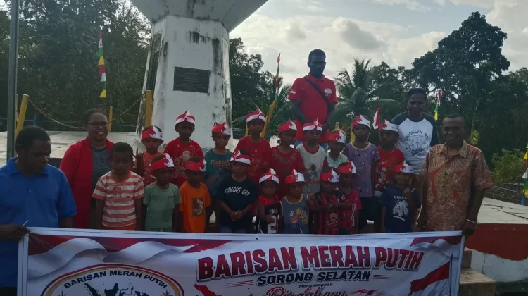 Sambut HUT RI ke-81, Barisan Merah Putih Sorong Selatan Adakan Lomba