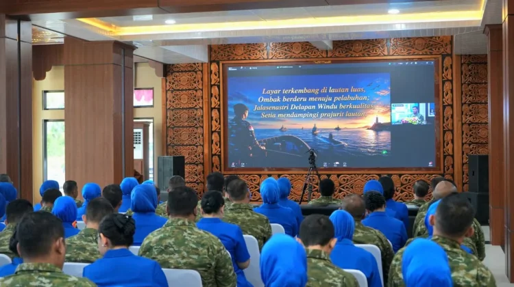 Rangkaian HUT Ke-80 Jalasenastri, Koarmada III Ikuti Arahan Kasal Secara Virtual