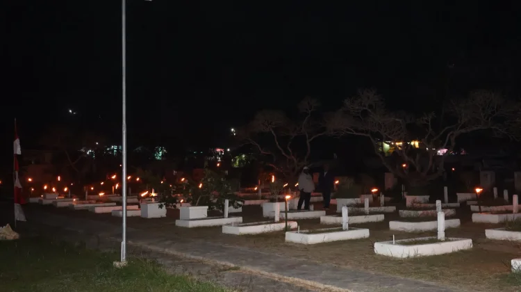 Kapolda PBD Hadiri Renungan Suci HUT ke-81 Kemerdekaan RI di TMP Trijaya Sakti