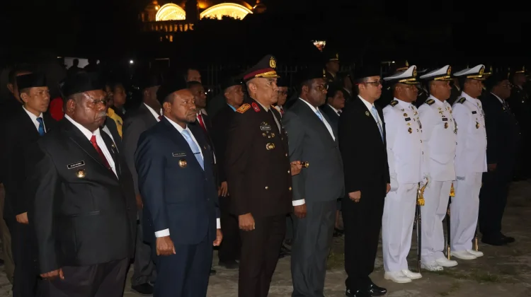Kapolda PBD Hadiri Renungan Suci HUT ke-81 Kemerdekaan RI di TMP Trijaya Sakti