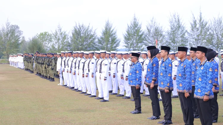 Koarmada III Laksanakan Upacara Peringatan HUT Ke-81 Kemerdekaan RI