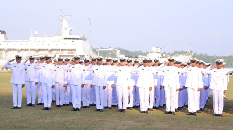 Koarmada III Laksanakan Upacara Peringatan HUT Ke-81 Kemerdekaan RI