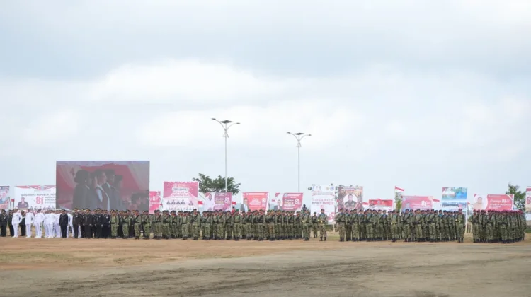 Pangkoarmada III Hadiri Upacara Peringatan HUT Ke-81 Kemerdekaan RI di Kota Sorong
