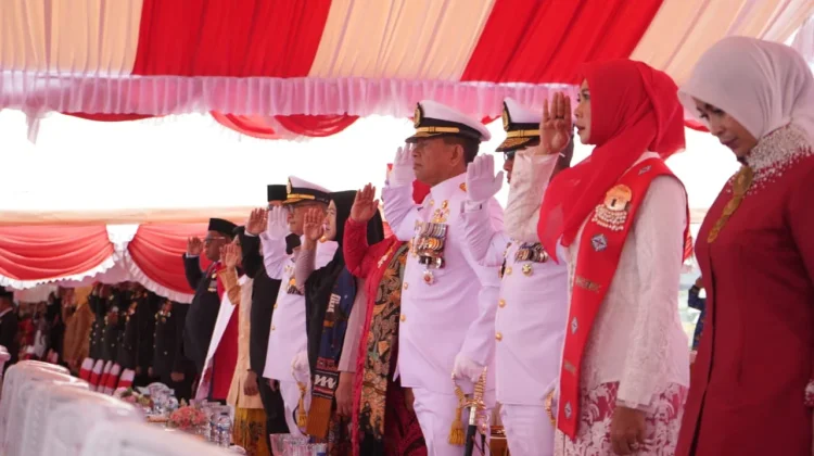 Pangkoarmada III Hadiri Upacara Peringatan HUT Ke-81 Kemerdekaan RI di Kota Sorong