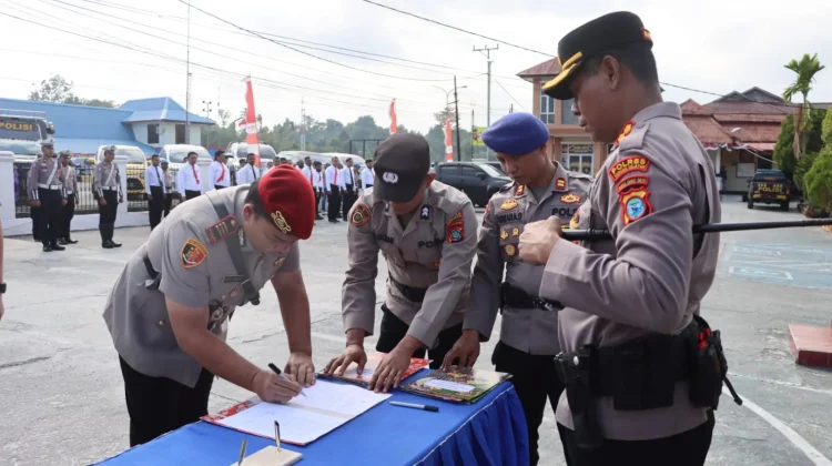 Pelantikan, Pengukuhan dan Sertijab Jabatan di Lingkungan Polres Sorong Selatan