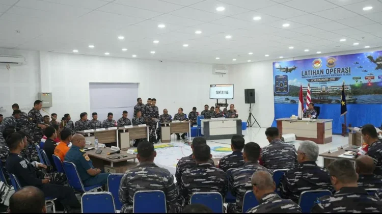 Pangkoarmada III Hadiri TFG Latihan Operasi Atasi Gerakan Separatis Bersenjata