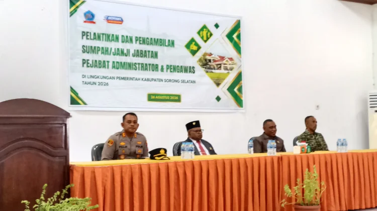 Pelantikan Pejabat Administrator dan Pengawas Dilingkungan Pemerintah Sorsel