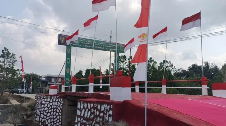 Permudah Akses Warga, Pangdam XVIII/Kasuari Resmikan Jembatan Garuda Merah Putih
