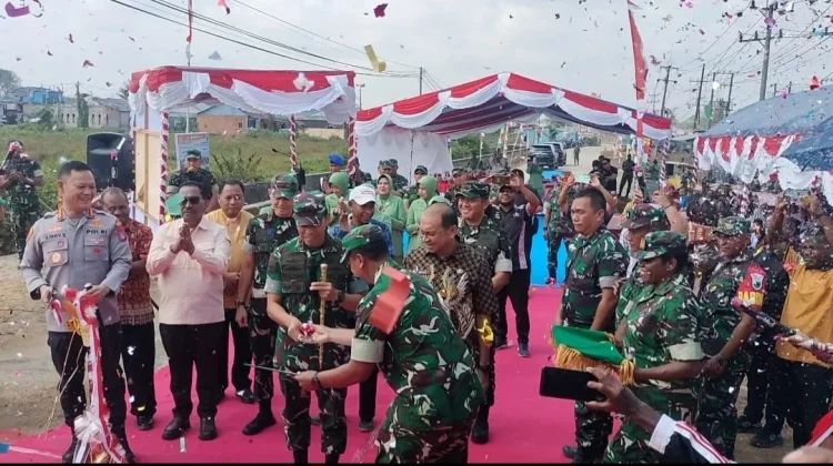 Permudah Akses Warga, Pangdam XVIII/Kasuari Resmikan Jembatan Garuda Merah Putih