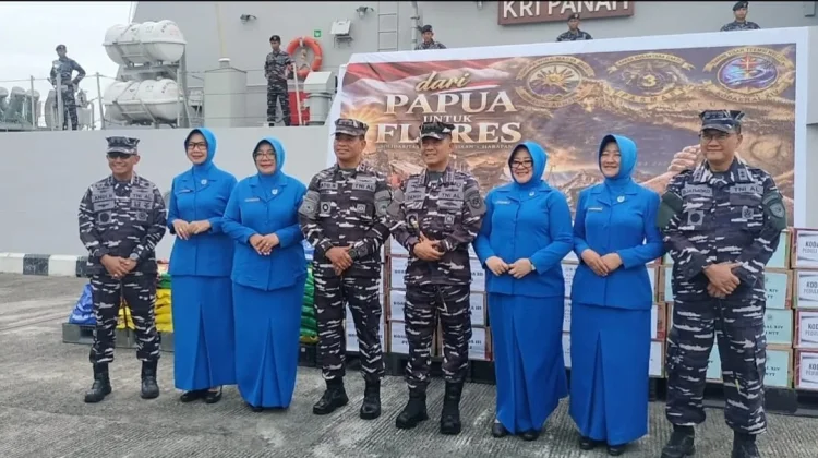 Peduli NTT, TNI AL Distribusikan 10 Ton Bantuan Kemanusiaan Melalui Koarmada III
