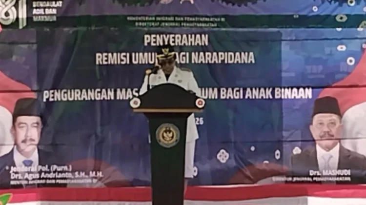 Kegiatan Penyerahan SK Remisi Umum Bagi Warga Binaan Lapas Kelas III Teminabuan