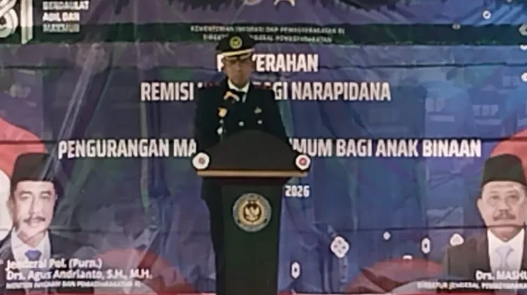 Kegiatan Penyerahan SK Remisi Umum Bagi Warga Binaan Lapas Kelas III Teminabuan