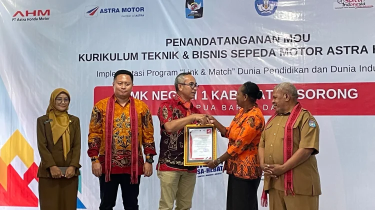 AHM Gandeng SMKN 1 Kebupaten Sorong Perkuat Pendidikan Vokasi