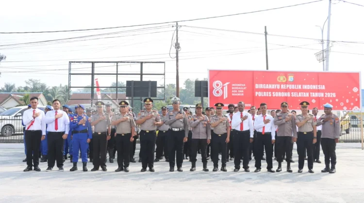 Polres Sorong Selatan Gelar Upacara Hari Kebangkitan Nasional