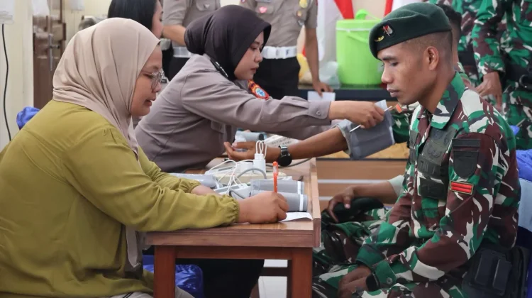 Semarak HUT Lalu Lintas ke-71, Ditlantas Polda PBD Laksanakan Bhakti Kesehatan