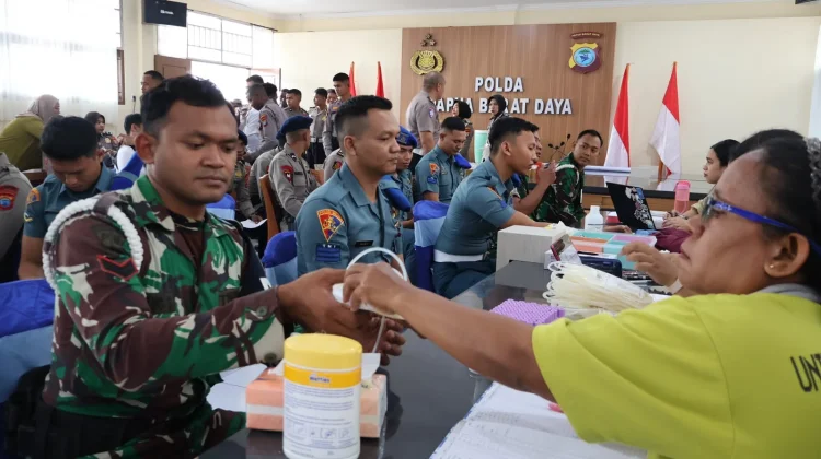 Semarak HUT Lalu Lintas ke-71, Ditlantas Polda PBD Laksanakan Bhakti Kesehatan
