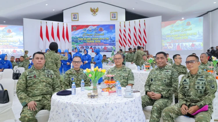 Koarmada III Ikuti Vicon Donor Darah dalam Rangka HUT ke-81 TNI