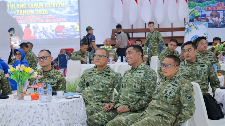 Koarmada III Ikuti Vicon Donor Darah dalam Rangka HUT ke-81 TNI