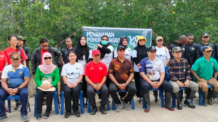 BKHIT Papua Barat Daya Melaksanakan Penanaman 200 Bibit Mangrove