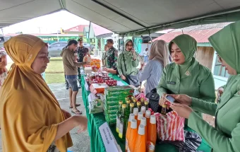 Kodim 1807 Sorong Selatan Melaksanakan Bazar Ramadan