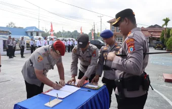 Pelantikan, Pengukuhan dan Sertijab Jabatan di Lingkungan Polres Sorong Selatan