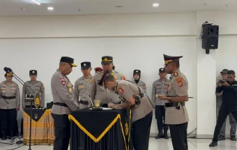 Kapolda PBD Pimpin Sertijab, Sejumlah PJU dan Lima Kapolres
