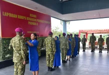 Perwira Pasmar 3 Terima Kenaikan Pangkat Periode 01 April 2026