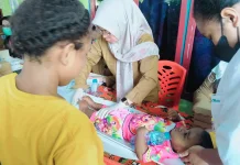 Temukan Kasus Difteri, Dinkes Kota Sorong Lakukan Imunisasi Massal