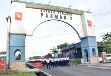 Jumat Ceria Penuh Semangat, Denmako Pasmar 3 Wujudkan Prajurit Sehat dan Siap Tugas