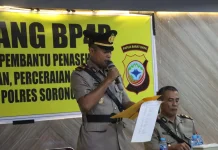 Momen Sidang BP4R Bagi 8 Pasang Personil Polres Sorong Selatan