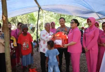 Sambut HUT ke-80 Bhayangkara, Polresta Laksanakan Kearifan Lokal Tokok Sagu