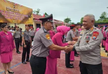 87 Personel Polda Papua Barat Daya Naik Pangkat