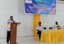 DPMK Sorong Selatan Sosialisasikan Masa Bhakti Kepala Kampung Periode 2020-2026